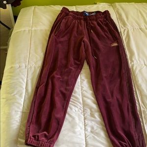 Adidas velvet track pants MENS SIZE (M)